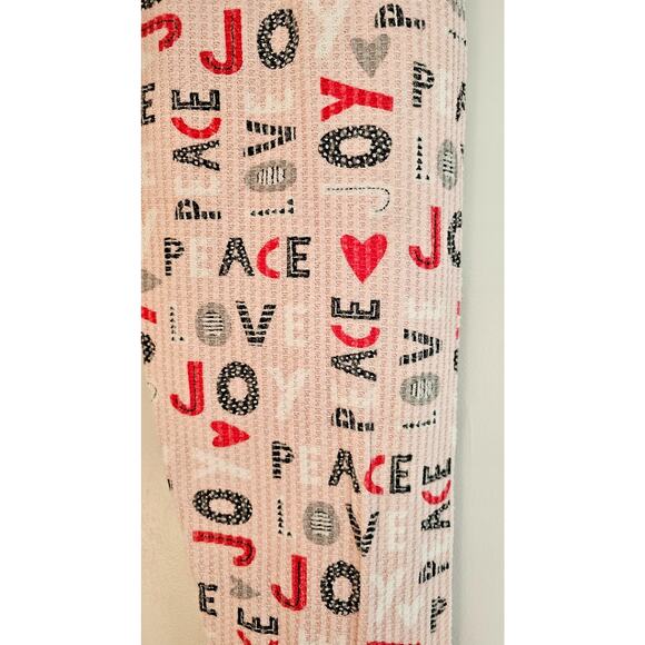 PJ Salvage Peace & Joy Waffle Ski Jammie Pajama Set Thermal Snowboard Sz S New - Picture 12 of 12